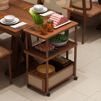 Hot Pot and Barbecue Restaurant Storage Rack, Movable Restaurant Serving Rack, Integrated Storage Cabinet, Sideboard, 2026 New Popular Model