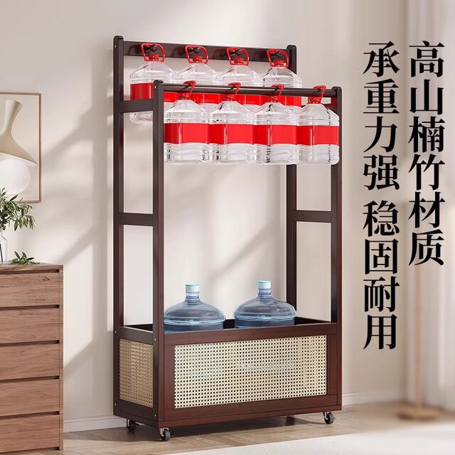 Floor-Standing Coat Rack, Movable Simple Bedside Clothes Storage Rack, Entryway Solid Wood Bedroom Standing Clothes Hanger