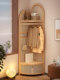 Floor-Standing Bedroom Home Use Fixed Horseshoe-Shaped Clothes Storage Rack, Simple and Luxurious Single-Rod Coat Rack for Living Room
