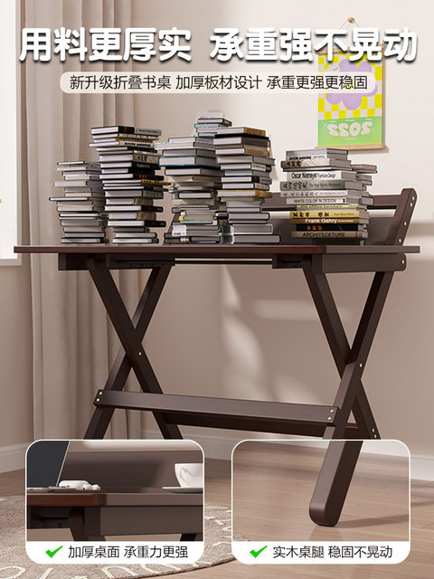 Nanzhu Children's Study Table Can Be Raised and Lowered, Foldable Desk, Home Writing Desk, Primary School Student Desk, Storage Study Table