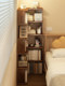 Corner Bookshelf, Floor-Standing Integrated Storage Rack, Non-Solid Wood Narrow Gap Cabinet, Children's Home Storage Rack, Living Room Simple Bookcase