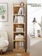 Solid Wood Bookshelf Integrated Floor-Standing Storage Rack Economical Storage Rack Home Simple Student Bookcase Standing Cabinet