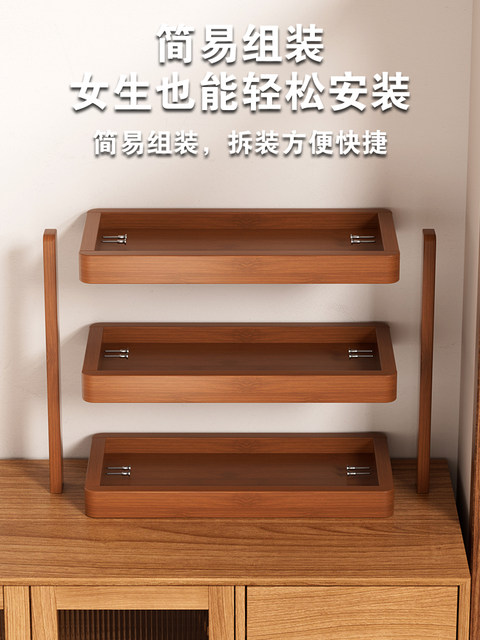 Solid Wood Storage Rack Floor-Standing Multi-Layer Living Room Home Storage Rack Balcony Storage Rack