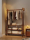 Floor-Standing Coat Rack for Bedroom, Living Room, Office, Multi-Functional Clothes Rack with Wheels, Mobile Rack