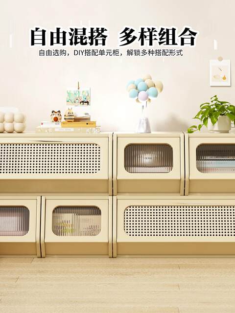 Dust-Proof Bookcase, Simple Bay Window Storage Cabinet, Floor-Standing Bedroom High-Appearance Breathable Storage Solution, 2024 New Popular Model