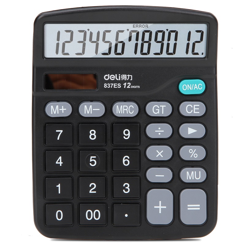 A computer with a 12 bit solar dual power calculator with a power computer with a small number of calculator for office supplies accounting minicalculator
