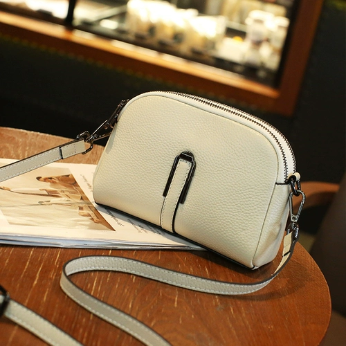 Летняя модная универсальная вместительная и большая кожаная сумка на одно плечо для матери, коллекция 2023, из натуральной кожи