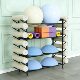 Iron Fitness Ball Rack Wave Speed Storage Rack Home Yoga Ball Storage Rack Mobile Fitness Equipment Storage Rack