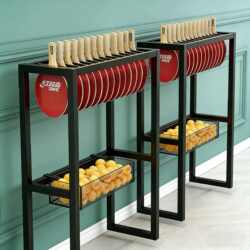 Simple Sports Product Display Rack, Table Tennis Racket Display Rack, Table Tennis Racket Storage Rack, Racket Display Rack, Shelf