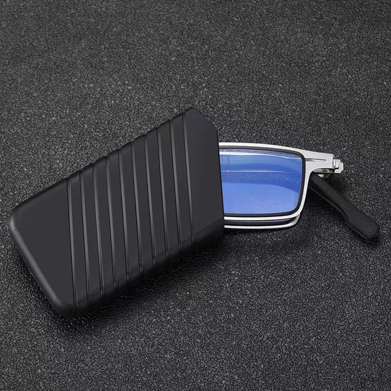 Tiktok-Style Foldable Reading Glasses for Elderly Men and Women, High-Definition, Anti-Blue Light, Fashionable, Anti-Fatigue, Ultra-Light, Portable, and Comfortable