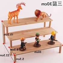 Toy car model display stand Acrylic stepped creative small shelf Clay wallet desktop storage rack Hand-made