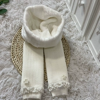 В форме цветка, утепленный, белый