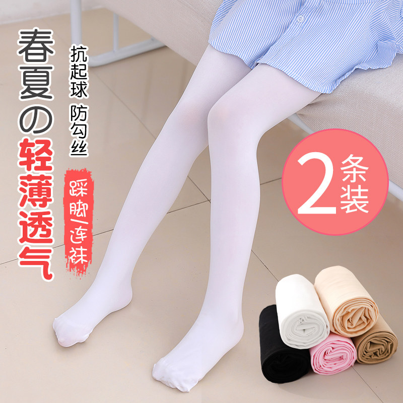 Children's stockings girls summer thin pineapple socks dance socks white practice special underwear pantyhose summer pantyhose