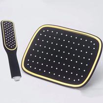 Black Gold Pressurized Shower Shower Shower Nozzle Bathroom Bath Stainless Steel 8 Inch 9 Inch Lotus Shower Head Accessories Square Spray Gun