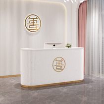 Simple modern beauty salon cashier clothing shop small bar table counter front desk reception desk fashion bar