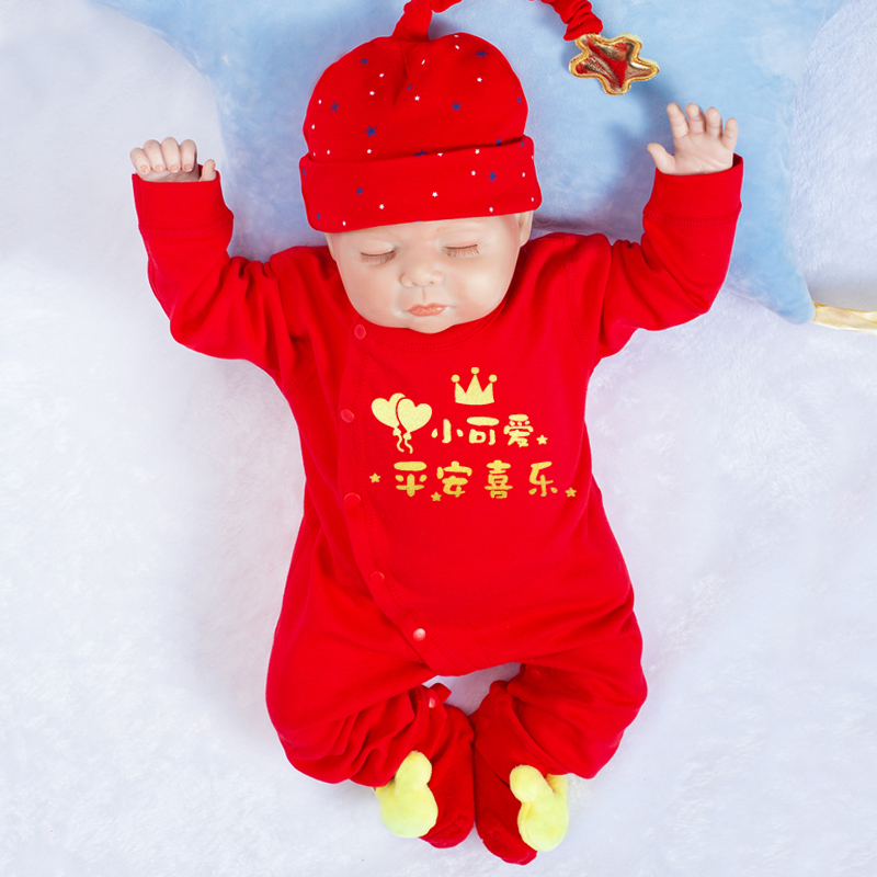 Autumn and winter quilted winter outwear baby clothes jumpsuit festive handsome net red cute red crawling dress romper