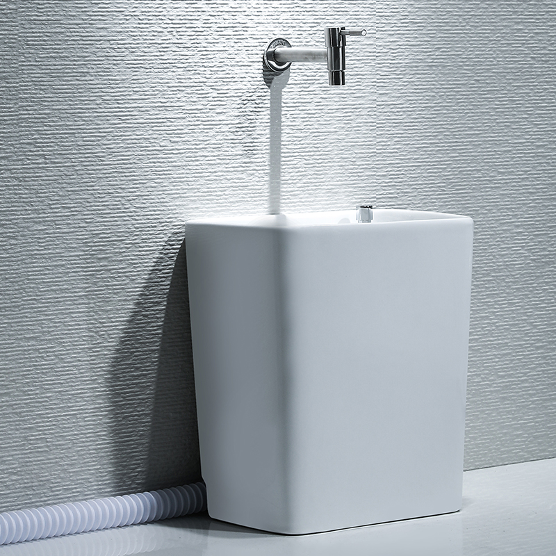 Taiwan-controlled mop pool mop pool balcony rectangular mop basin wash mop basin small mop pool with side row