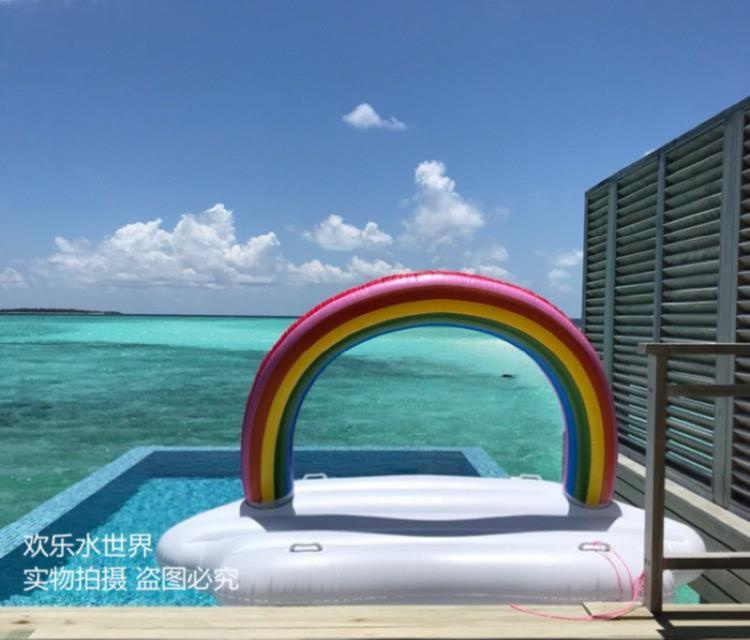 Người lớn đôi di động trẻ em bơi vòng ngoài trời trẻ em mới gắn kết người đàn ông lớn vịt vàng lớn ba màu đỏ - Cao su nổi