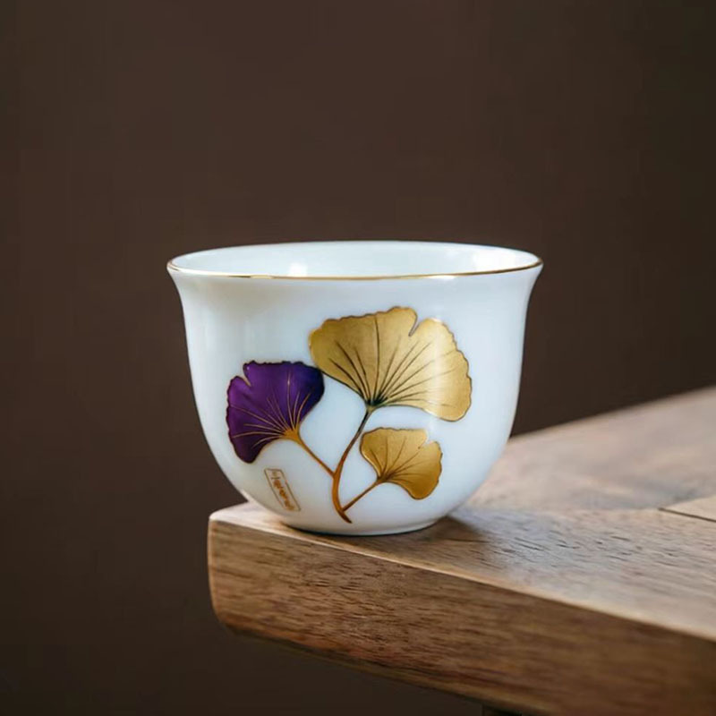 Tea Cup Ceramic White Porcelain 2026 New High-End Master Kung Fu Tea Set Porcelain Tea Drinking Cup Set 6 Pieces for Tasting Tea