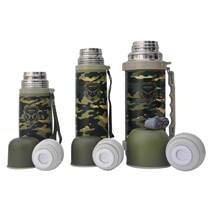 Camouflage cup Thermos cup Army green thermos large capacity 650ml stainless steel thermos warm kettle Traveler