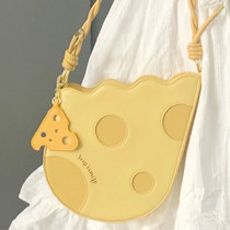 Cheese Tetris Down Package Female Niche Soft Egg Cake Bag Fashion Cute Hand Small Square Bag Inclined Cross Single Shoulder Bag