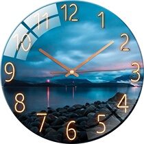 innet red clock hanging clock living room table creative sea fashion clock hanging table hanging wall bedroom muted quartz clock