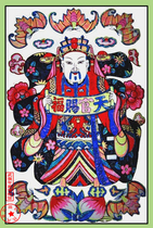 Fufeng Painting Society Intangible Cultural Heritage Wuqiang New Year Painting Series New Year Paintings Blessings from Heavenly Officials