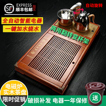 Tea set Household solid wood living room tea tray Automatic integrated water storage Kung Fu tea table drainage tea tray