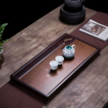 Tea tray household kung fu tea set large bamboo dry bubble tea table living room Tea Sea Drainage Office drain tray