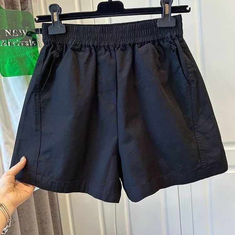 Woodpecker Summer High-Waisted Fashion Shorts for Women 2026 New Elastic Thin Casual Hot Pants Slimming Button New Style Woodpecker Summer High-Waisted Fashion Shorts for Women 2026 New Elastic Thin Casual Hot Pants Slimming Button New Style
