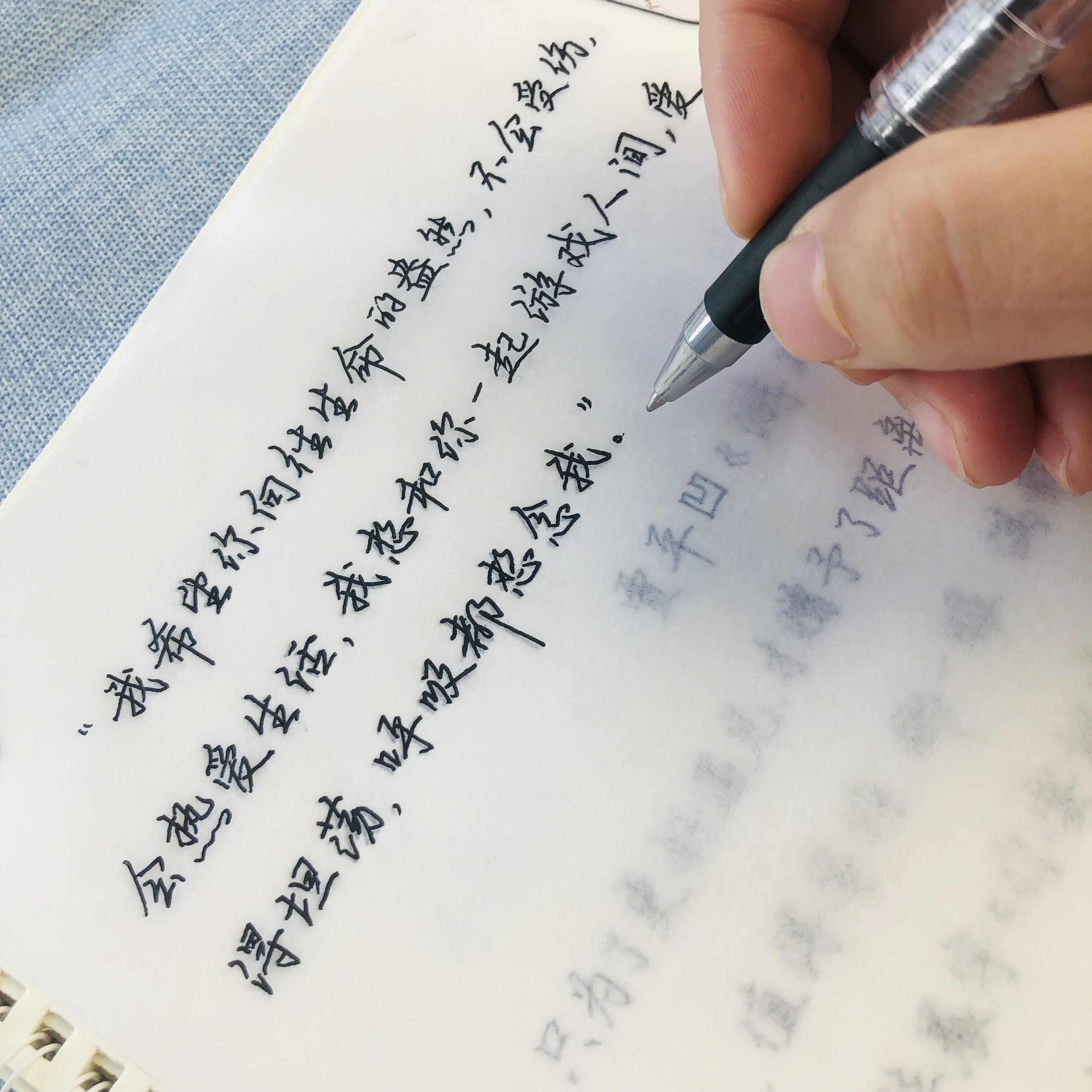 Suitable for girls to practice calligraphy and post Cherry Blossom Body style Brush Calligraphy pen Pen Calligraphy Practicing Calligraphy and Calligraphy Books with Poetry Book