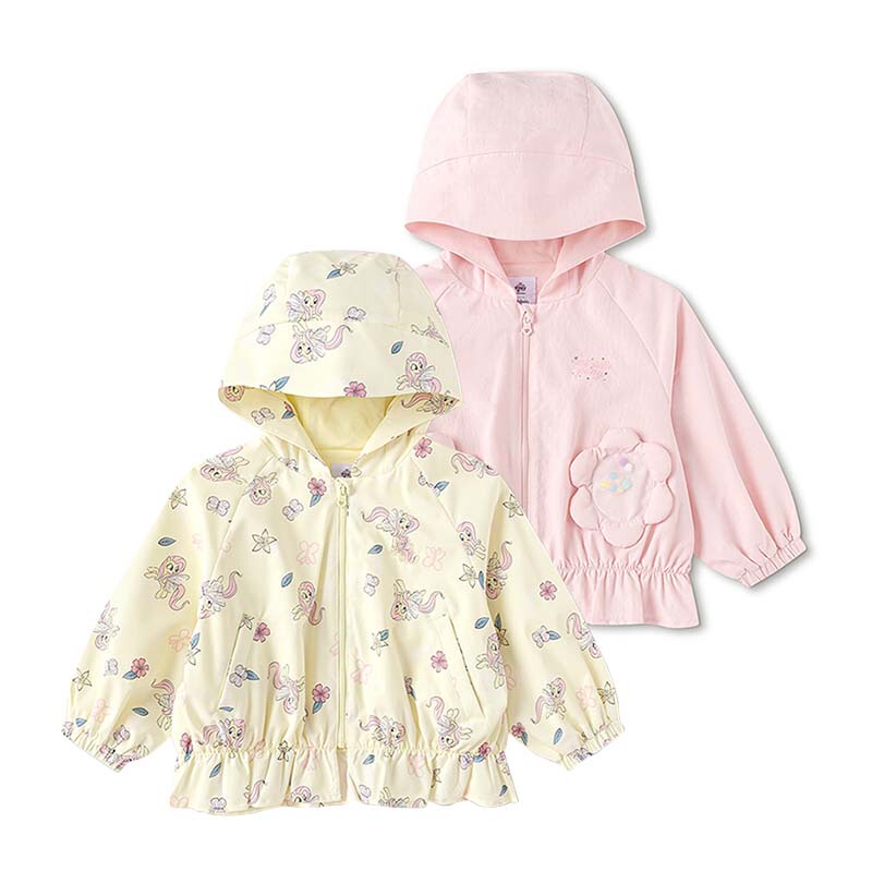 Balabala Toddler Girls' Autumn Small Size Full Print Hooded Woven Jacket Windbreaker 201326105005 Balabala Toddler Girls' Autumn Small Size Full Print Hooded Woven Jacket Windbreaker 201326105005