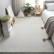 Short Fur Small Rug White Bedroom Bedside Blanket Ground Mat Home Living Room Balcony Children Room Crawl Mat Can Machine Wash