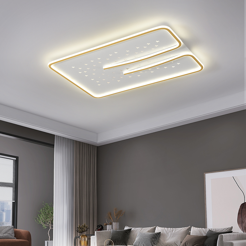 Living room lamp modern light luxury roof Nordic minimal smart ceiling lamp bedroom square round hall lamp main lamp