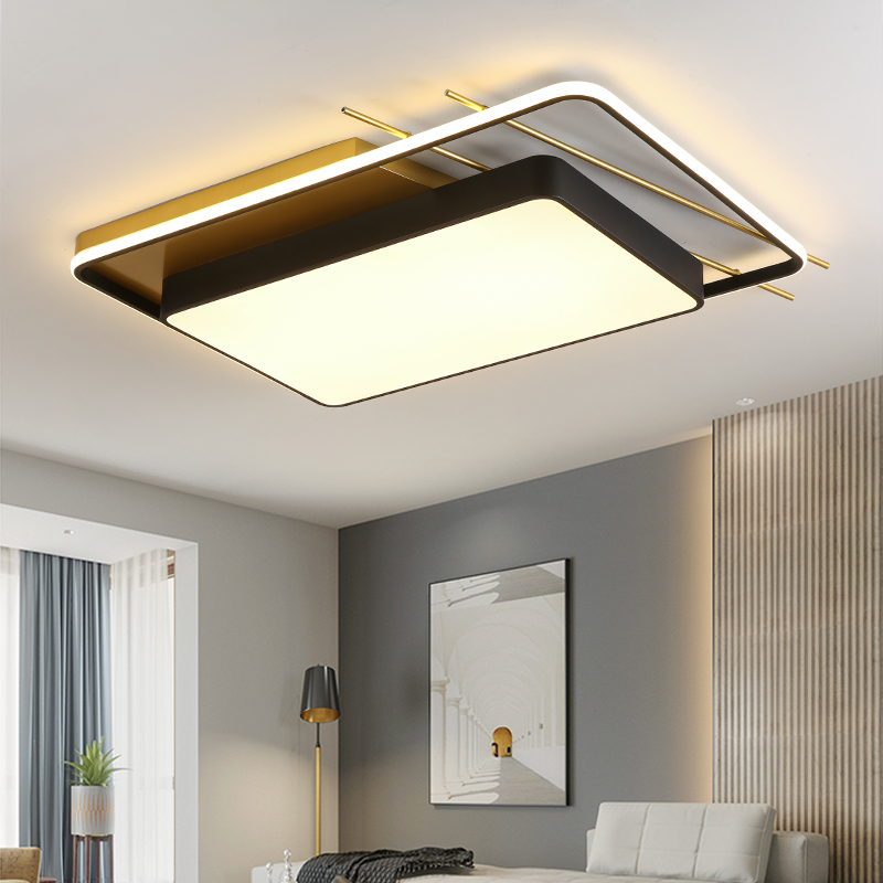 Living room lamp 2022 new modern geometric shape simple smart aluminum lamp ceiling lamp bedroom lamp hall lamp