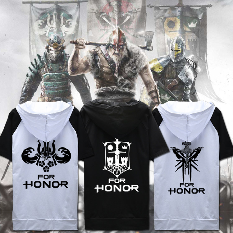 For Honor clothes PS4PC game peripheral For Honor pullover casual top T-shirt T-shirt trend large size
