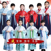 CUHK Tong Song Dynasty Han Tang Performance Water Ink Costume Ancient Clothes Boy Han Fu Perform the Wei Jin Regu Wind King