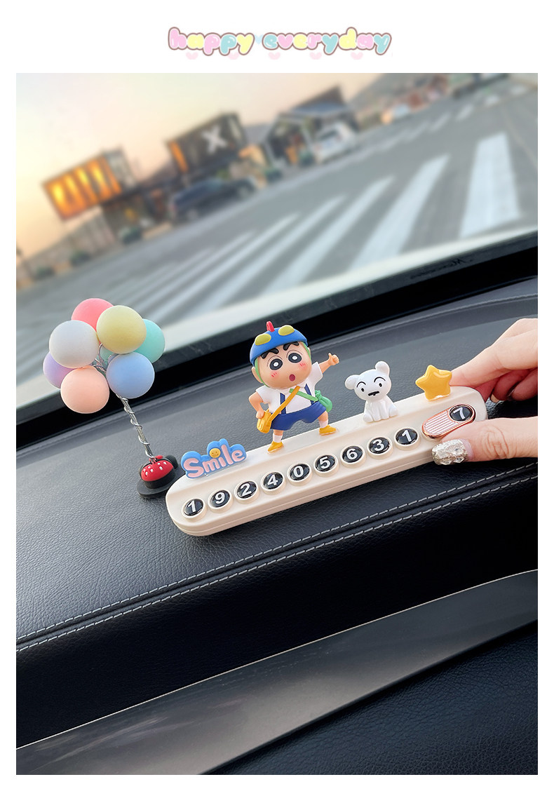 Number Plate, Parking Sign, Car Temporary Parking Phone Number Plate, Temporary Parking, Car Interior Accessories, Car Decoration for Women