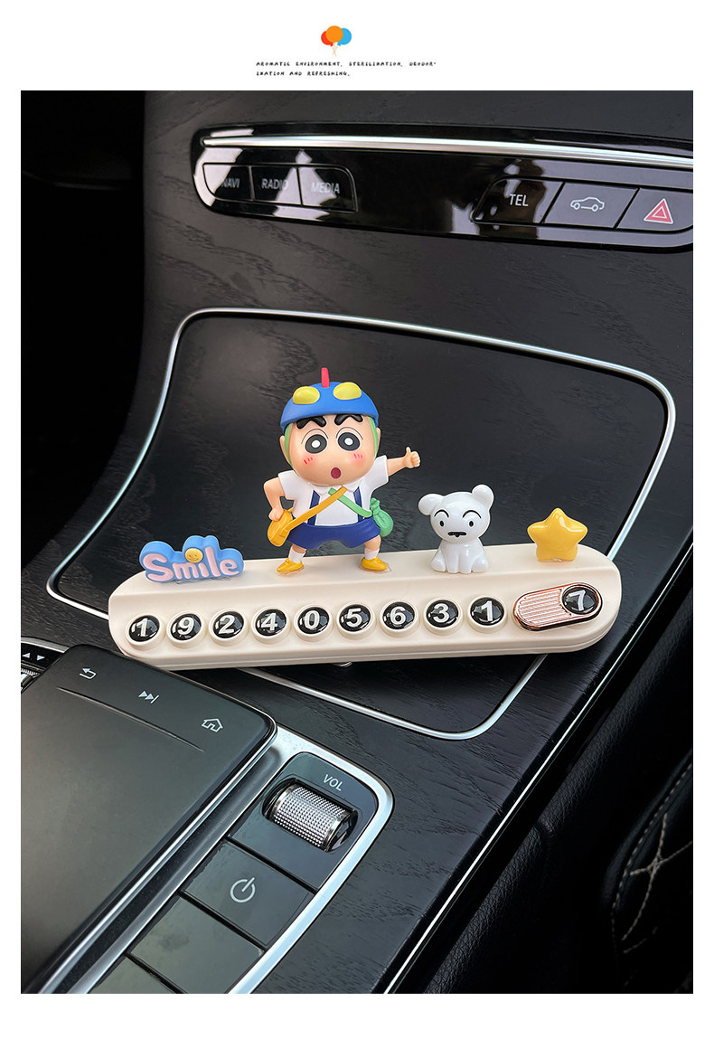 Number Plate, Parking Sign, Car Temporary Parking Phone Number Plate, Temporary Parking, Car Interior Accessories, Car Decoration for Women