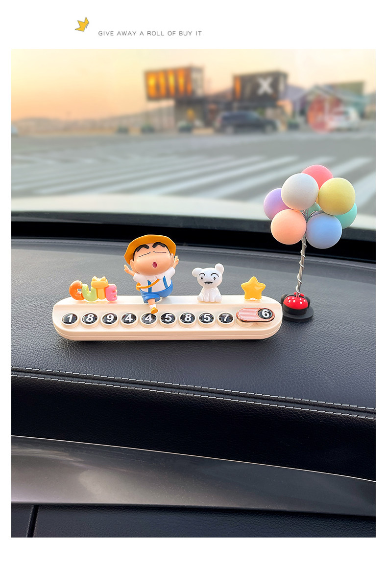 Number Plate, Parking Sign, Car Temporary Parking Phone Number Plate, Temporary Parking, Car Interior Accessories, Car Decoration for Women
