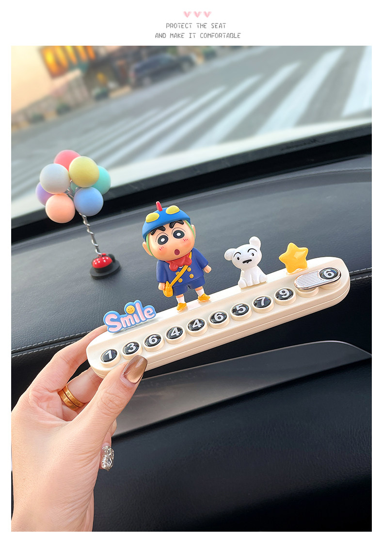 Number Plate, Parking Sign, Car Temporary Parking Phone Number Plate, Temporary Parking, Car Interior Accessories, Car Decoration for Women