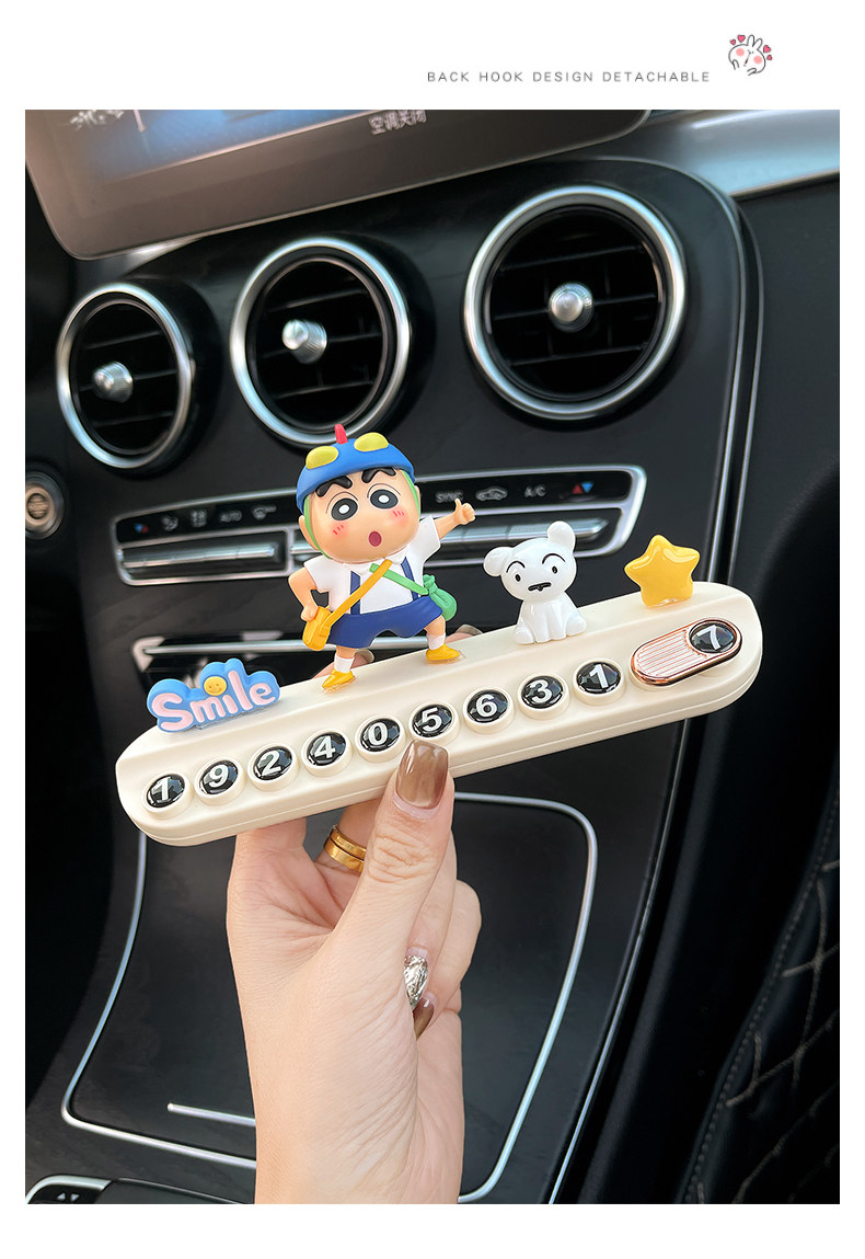 Number Plate, Parking Sign, Car Temporary Parking Phone Number Plate, Temporary Parking, Car Interior Accessories, Car Decoration for Women