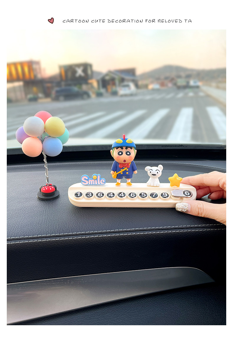 Number Plate, Parking Sign, Car Temporary Parking Phone Number Plate, Temporary Parking, Car Interior Accessories, Car Decoration for Women