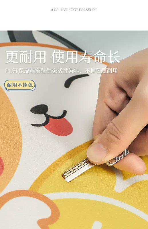 Cartoon cửa bếp dễ thương mat dài dải lưới da đỏ chống trượt pad chống thấm nước và thảm chống dầu dễ dàng để làm sạch thảm - Thảm sàn thảm nhà tắm