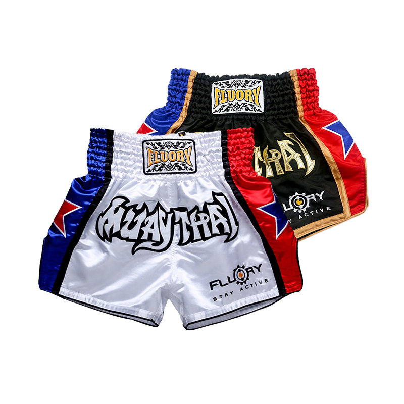 fluor Muay Thai shorts men's free combat training suit adult loose pants fight suit boxing pants women's competition