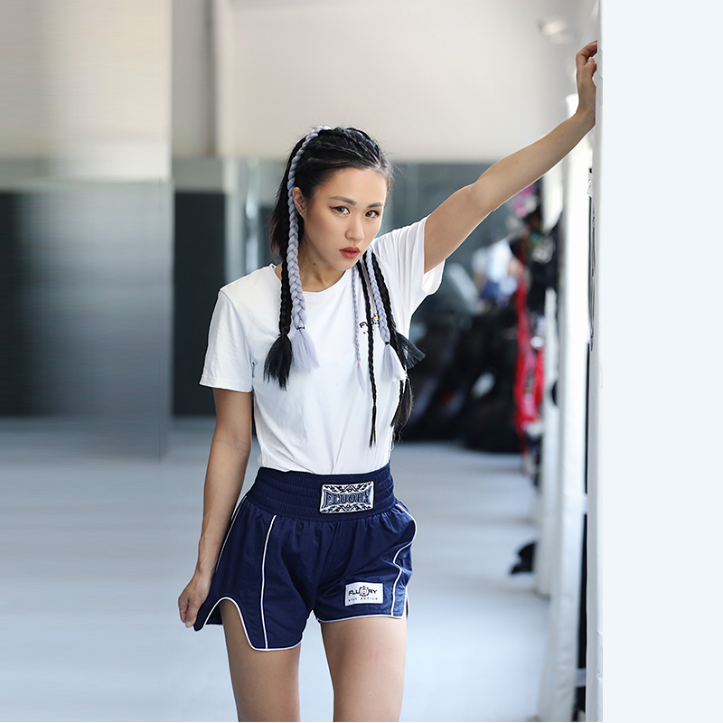 FLUORY Fire barricades Thai to beat gaggers training match shorts children adult male and female universal boxpants-Taobao