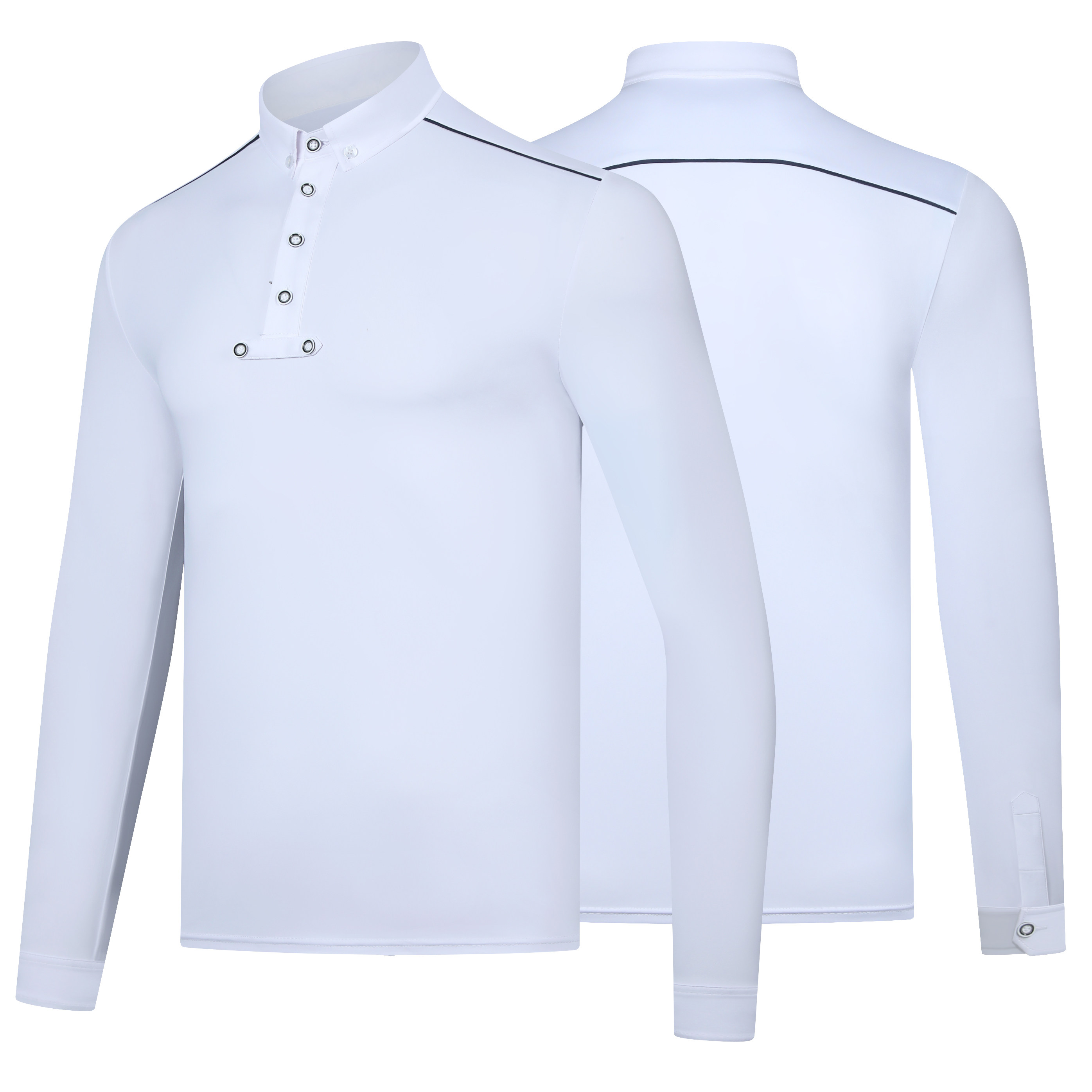 Мужская рубашка для верховой езды stretch slim, профессиональный костюм для верховой езды для взрослых, рубашка поло для верховой езды, быстросохнущая рубашка для соревнований с длинными рукавами