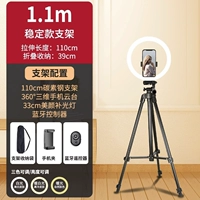 1,1 метра [Черная углеродистая сталь] Одиночный уровень+Bluetooth+13 -INCH Beauty Light+Сумка для хранения