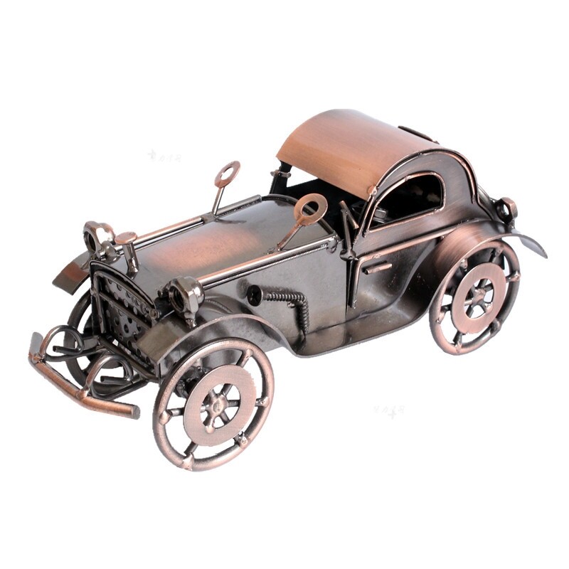 European retro wrought iron classic car car model home decoration desktop decoration metal craft gift decoration