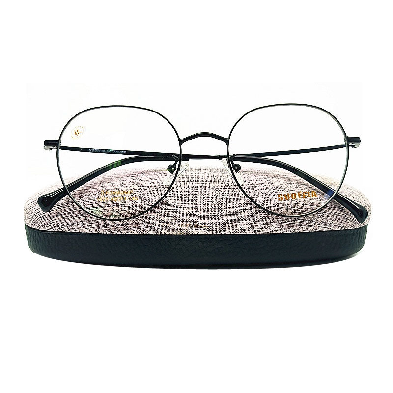 The female with pure titanium glasses can be equipped with a small frame frame of small face retro - light face ultra - light lens frame 1103